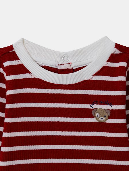 Βρεφικό Φορμάκι για Αγόρια Puppy Stripes