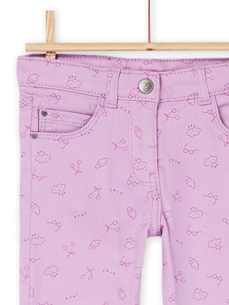 Παιδικό Παντελόνι για Κορίτσια Purple