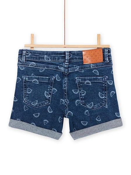 Παιδικό Σορτς για Κορίτσια Denim Watermelon