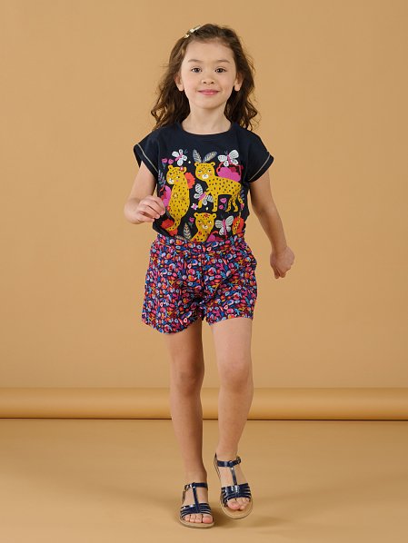 Παιδική Μπλούζα για Κορίτσια Leopard Paradise