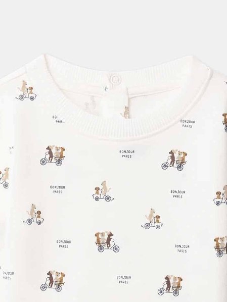 Βρεφική Μπλούζα για Αγόρια Parisian Animals
