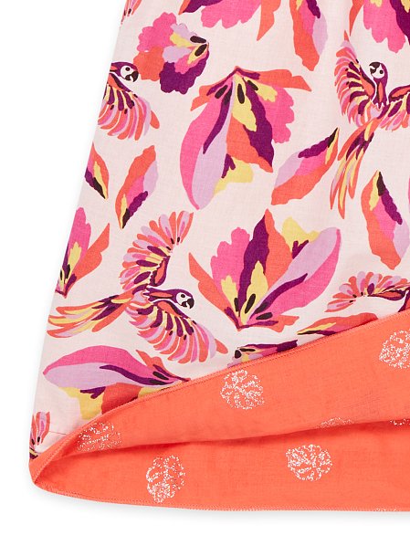 Παιδικό Φόρεμα για Κορίτσια Parrots Pattern