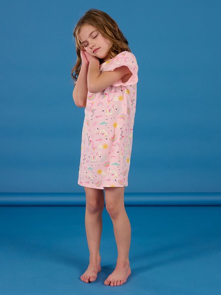 Παιδική Πιτζάμα για Κορίτσια Purple Doodles