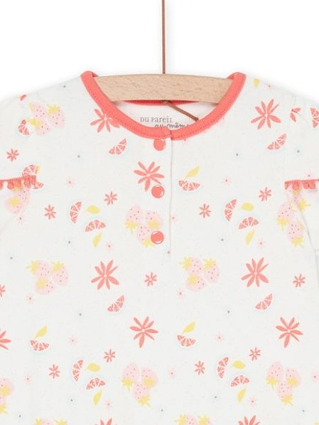 Βρεφική Πιτζάμα για Κορίτσια White Romantic