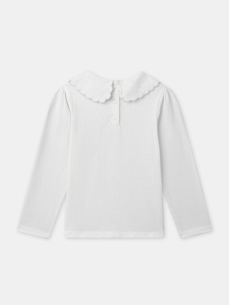 Παιδική Μπλούζα για Κορίτσια White Princess Collar