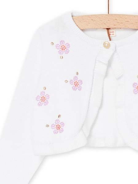 Βρεφική Ζακέτα για Κορίτσια Romantic White