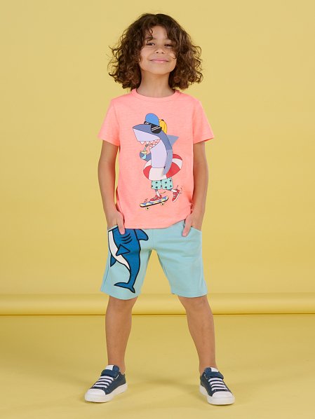 Παιδική Βερμούδα για Αγόρια Light Blue Shark
