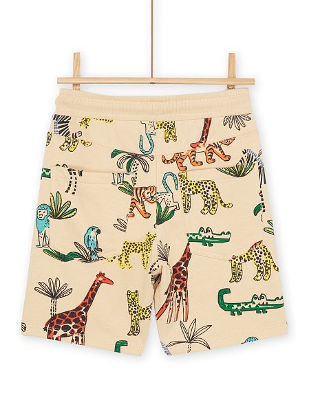 Παιδική Βερμούδα για Αγόρια Creme Animals