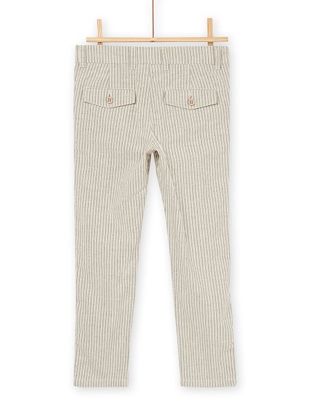 Παιδικό Παντελόνι για Αγόρια Stripped Beige
