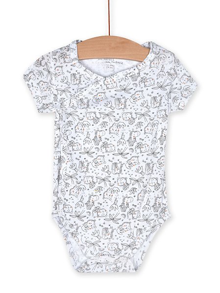 Βρεφικό Σετ Φορμάκια για Νεογέννητα White Animals