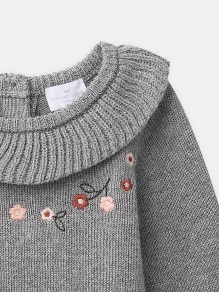 Βρεφικό Σετ για Νεογέννητα Κορίτσια Grey Floral