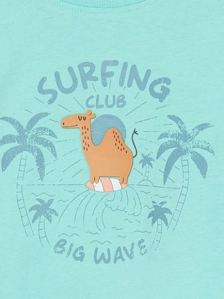 Βρεφική Μπλούζα για Αγόρια Surfing Camel