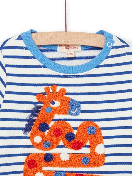 Βρεφικό Φούτερ για Αγόρια Dotted Giraffe