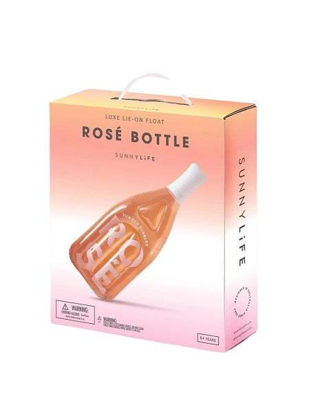 Παιδικό Φουσκωτό Στρώμα Αέρα SunnyLife για κολύμπι Luxe Rose Bottle