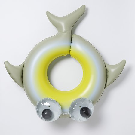 SUNNYLIFE Φουσκωτό Σωσίβιο Θαλάσσης Shark Tribe Khaki