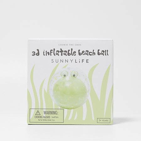 SUNNYLIFE Φουσκωτή Μπάλα Θαλάσσης Cookie the Croc 3D