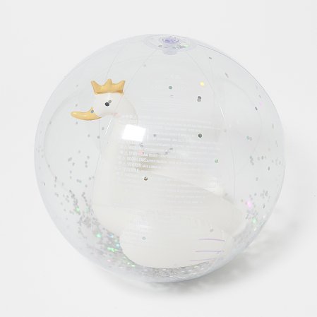 SUNNYLIFE Φουσκωτή Μπάλα Θαλάσσης Swan 3D