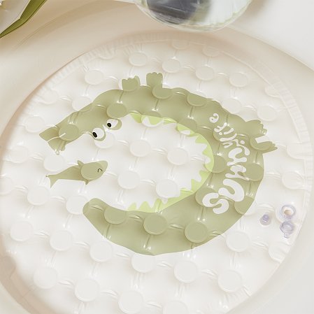 SUNNYLIFE Παιδική Φουσκωτή Πισίνα Cookie the Croc Khaki