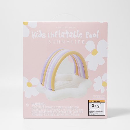 SUNNYLIFE Παιδική Φουσκωτή Πισίνα Princess Swan Multi