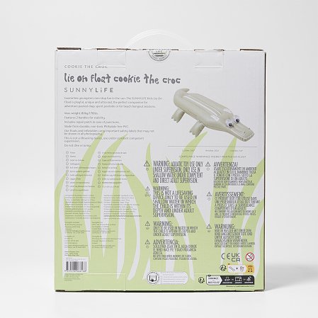 SUNNYLIFE Παιδικό Φουσκωτό Παιχνίδι Θαλάσσης Cookie the Croc Khaki