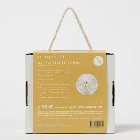 SUNNYLIFE Φουσκωτή Μπάλα Θαλάσσης  3D Cotton Candy Glitter