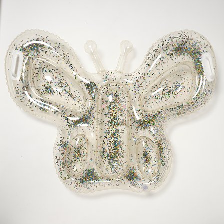 SUNNYLIFE Παιδικό Στρώμα Θαλάσσης Lie-on Butterfly Cotton Candy Glitter