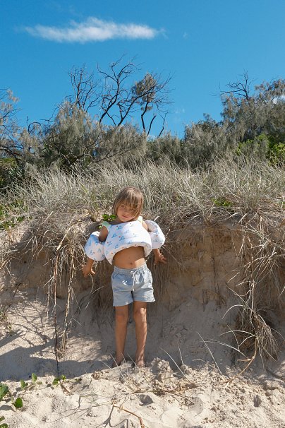SUNNYLIFE Παιδικό Φουσκωτό Σωσίβιο Μπουφάν Sammy the Seagull Blue Wave