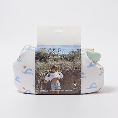 SUNNYLIFE Παιδικό Φουσκωτό Σωσίβιο Μπουφάν Sammy the Seagull Blue Wave