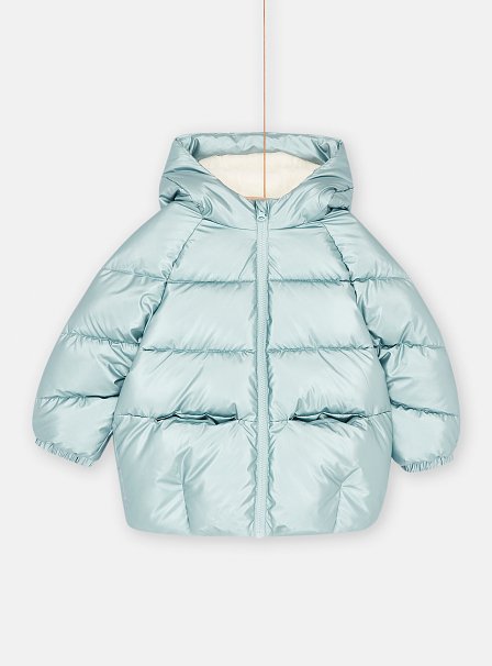 Παιδικό Μπουφάν για Κορίτσια Metallic Blue Teddy Bear