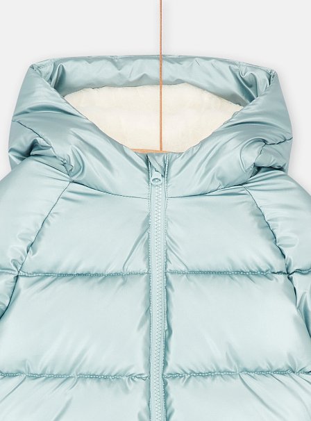 Παιδικό Μπουφάν για Κορίτσια Metallic Blue Teddy Bear