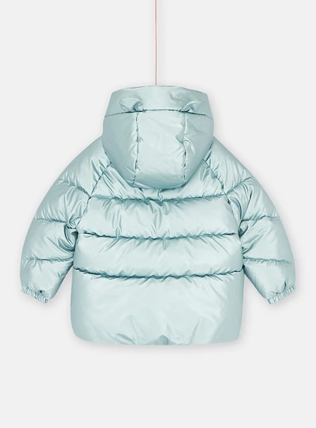 Παιδικό Μπουφάν για Κορίτσια Metallic Blue Teddy Bear