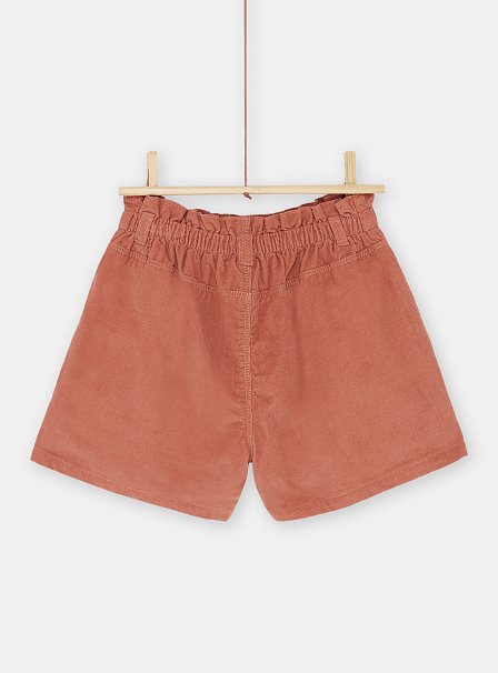 Παιδικό Σορτσάκι για Κορίτσια Κεραμιδί Paperbag