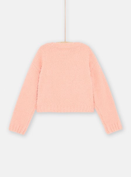 Παιδικό Μακρυμάνικο Πουλόβερ για Κορίτσια Pink Unicorn