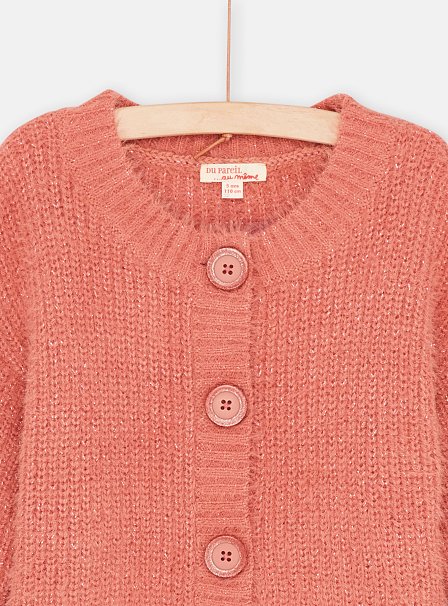 Παιδική Ζακέτα για Κορίτσια Ροζ Χνουδωτή