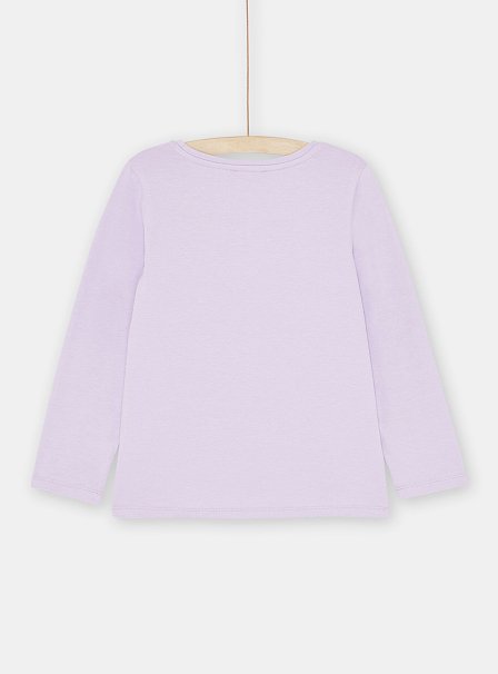 Παδική Μακρυμάνικη Μπλούζα για Κορίτσια Λιλά Tiger