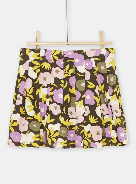 Παιδική Φούστα για Κορίτσια Καφέ Floral