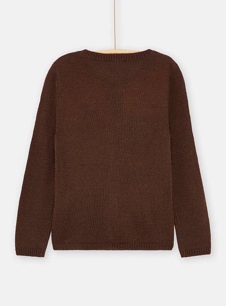 Παιδική Μακρυμάνικη Ζακέτα για Κορίτσια Brown Hearts