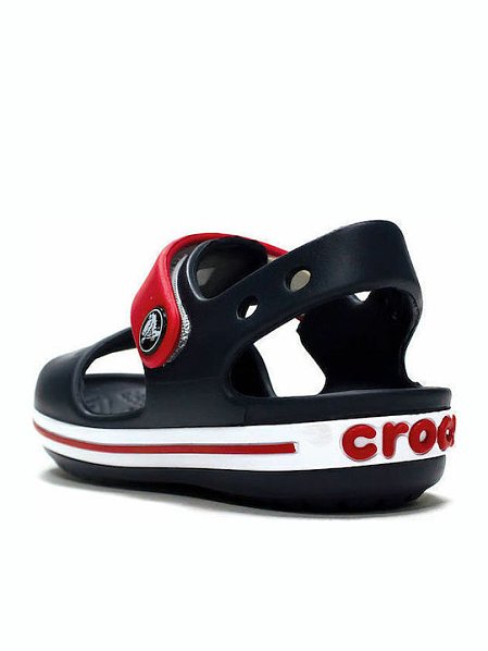 Crocs Crocband Παιδικά Σανδάλια Navy/Red (Μεγέθη 19,5-34,5)
