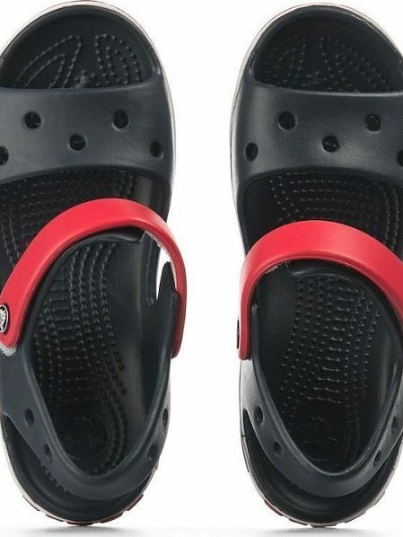 Crocs Crocband Παιδικά Σανδάλια Navy/Red (Μεγέθη 19,5-34,5)