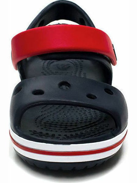 Crocs Crocband Παιδικά Σανδάλια Navy/Red (Μεγέθη 19,5-34,5)