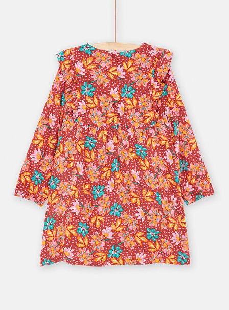 Παιδικό Μακρυμάνικο Φόρεμα για Κορίτσια Multicolour Floral