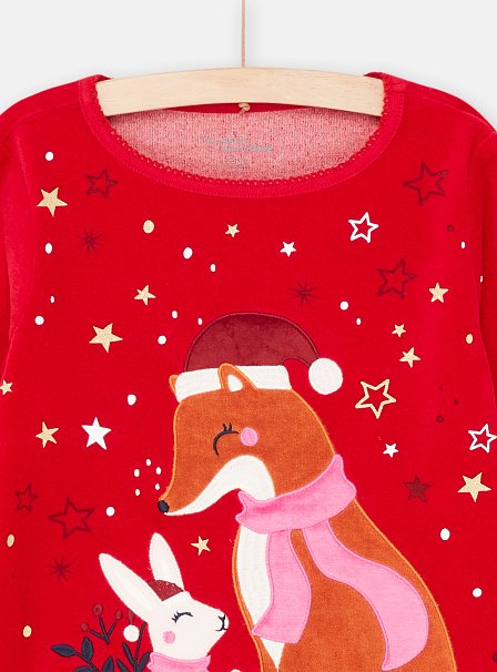Σετ Παιδικές Πιτζάμες για Κορίτσια Starry Foxes