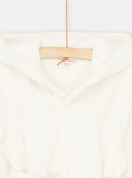 Παιδική Ρόμπα για Κορίτσια White Kitty