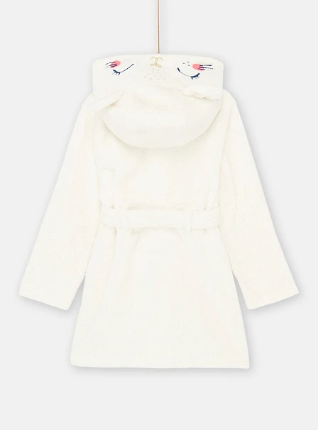 Παιδική Ρόμπα για Κορίτσια White Kitty