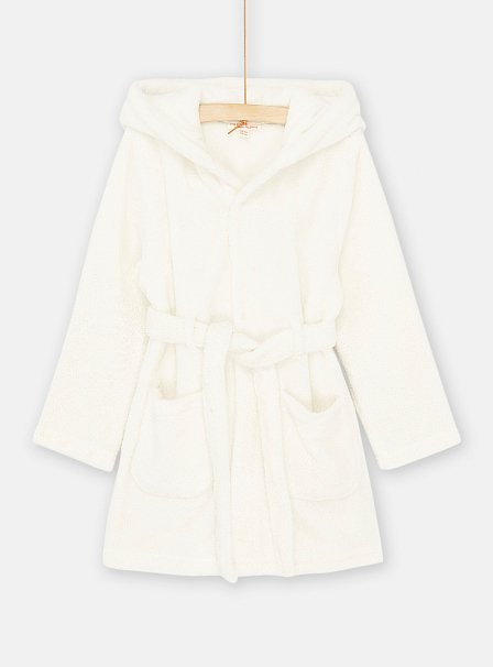 Παιδική Ρόμπα για Κορίτσια White Kitty