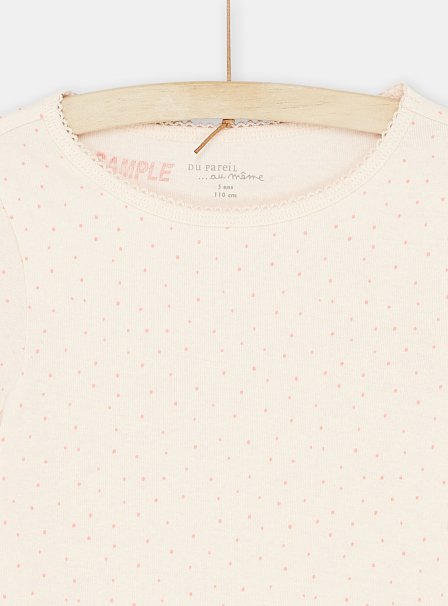 Παιδικό Φανελάκι για Κορίτσια Μπεζ 1 τμχ