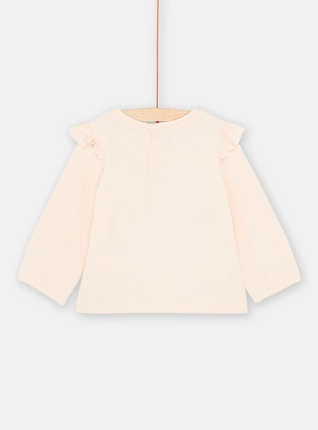 Βρεφική Μακρυμάνικη Μπλούζα για Κορίτσια Beige Squirrel