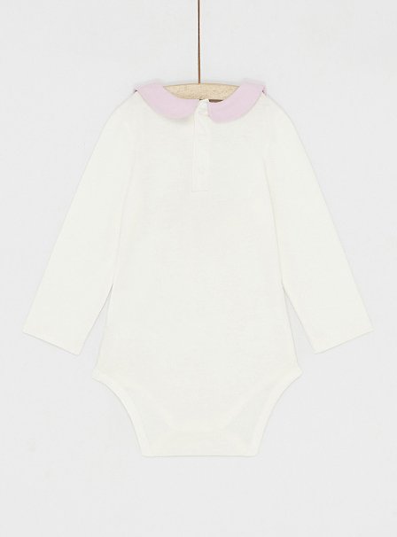 Βρεφικό Μακρυμάνικο Φορμάκι για Κορίτσια White Rainbow