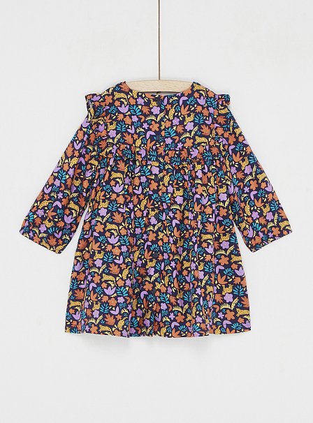 Παιδικό Φόρεμα για Κορίτσια Blue Leaves