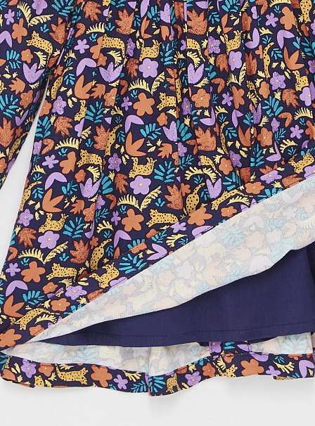 Παιδικό Φόρεμα για Κορίτσια Blue Leaves